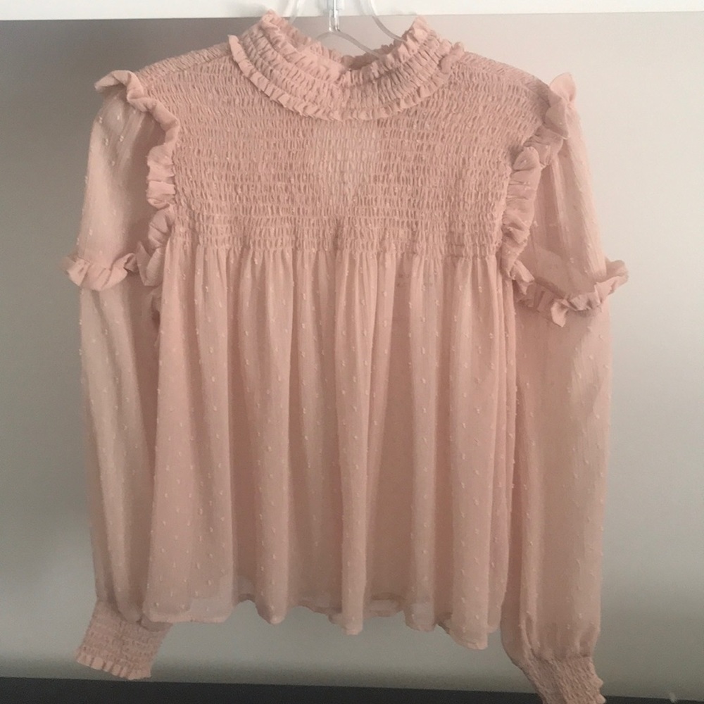 Rose/nude top